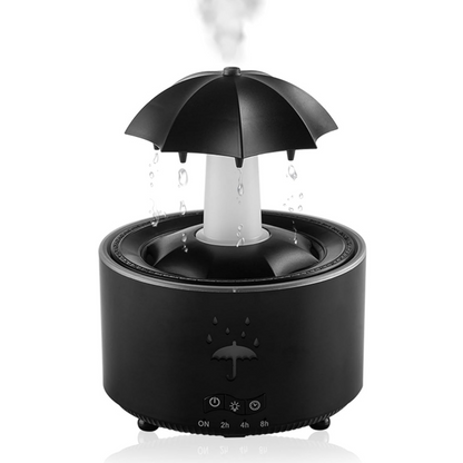 Umbrella humidifier with rain effect